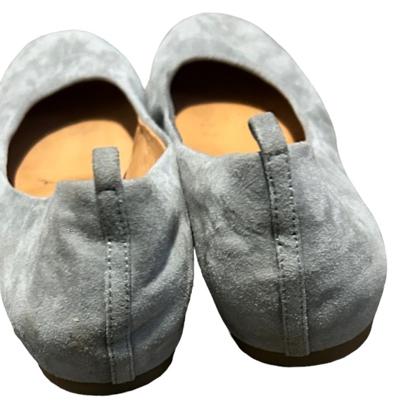 J. CREW Women's Soft Gray Suede Round Toe Ballet Flat Comfortable Shoes-Size 8 - Picture 5 of 14